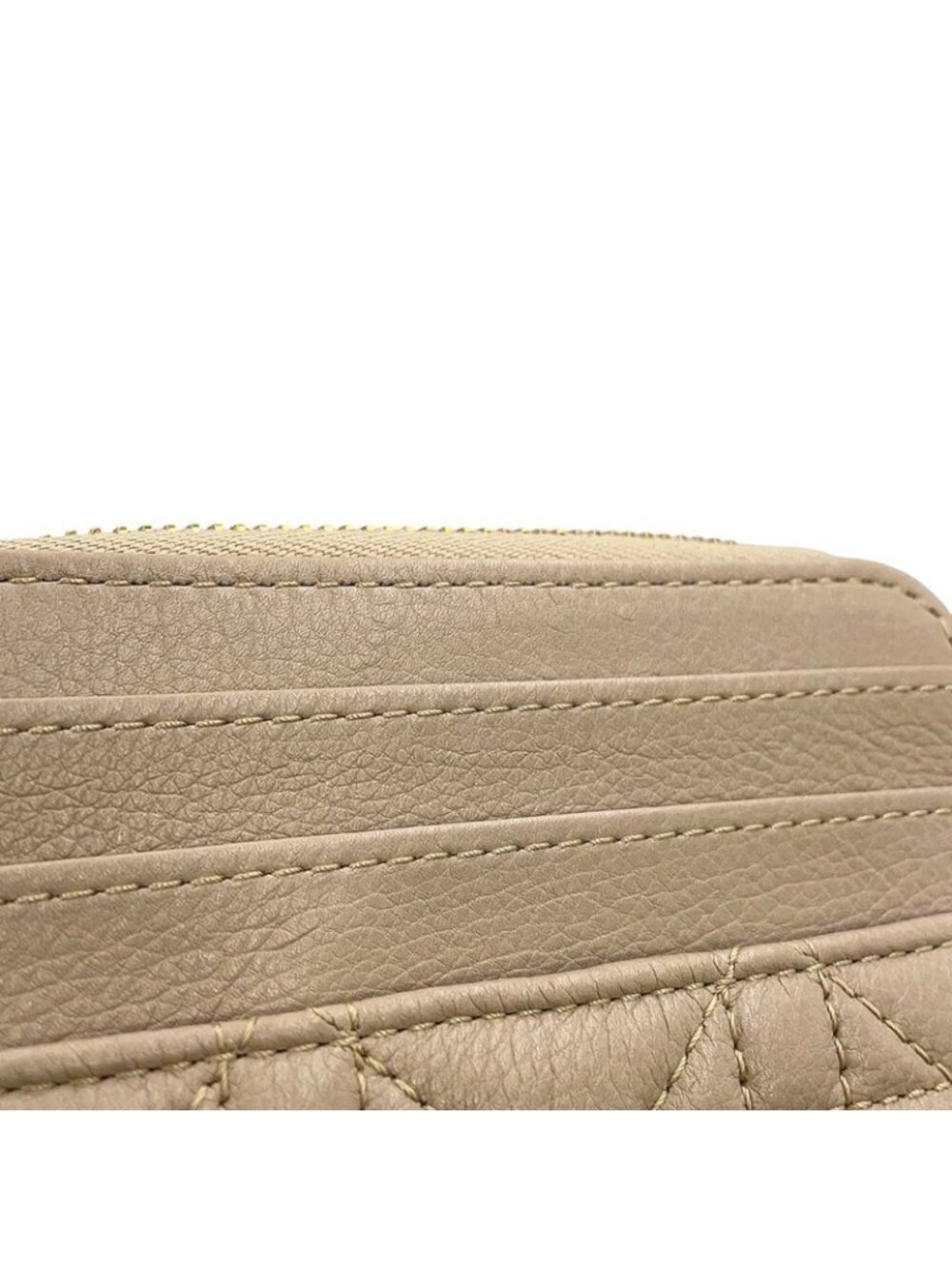 Dior Coin Case Cannage Caro Lavender Wallet Calf Leather - Picture 9 of 10